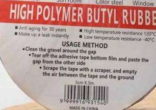 "Pack 2 Cintas de Butilo Impermeable - TRIVAL Entregas"