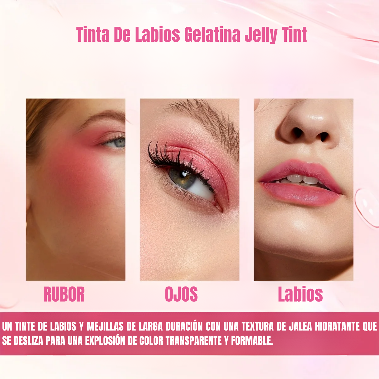 PACK 4 TINTA LABIOS RUBOR JELLY TINTA
