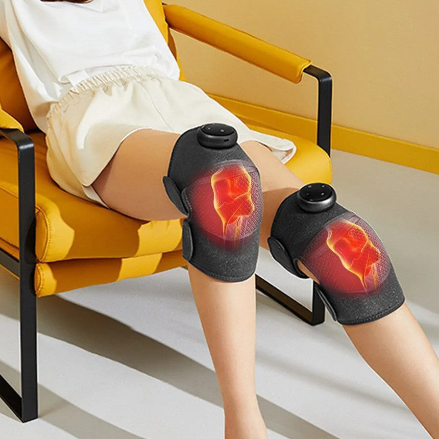 Masajeador de Rodillas Inalámbrico con Calor y Vibración — Alivio Dolor Articular · Recargable USB · Envío Gratis Chile